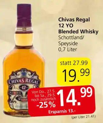 Spar Chivas Regal 12 YO Blended Whisky 0,7L Angebot