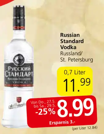 Spar Russian Standard Vodka 0,7L Angebot
