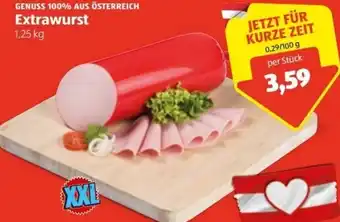 Hofer Extrawurst 1.25 kg Angebot