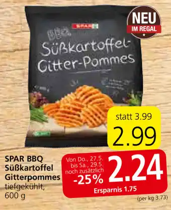 Spar Spar BBQ Süßkartoffel Gitterpommes 600g Angebot