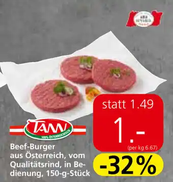 Spar Beef-Burger Aus Österreich 150g Angebot