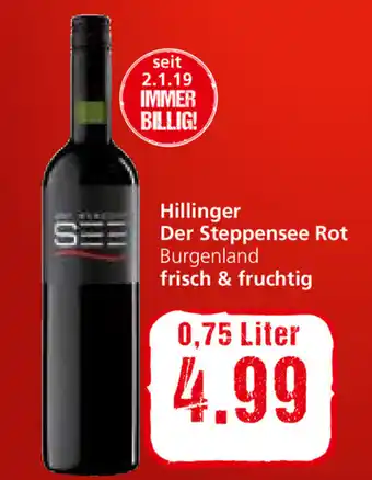 Spar Hillinger Der Steppensee Rot Frisch & Fruchtig 0,75L Angebot