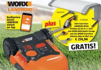 Bauhaus Mähroboter Landroid M700 Angebot