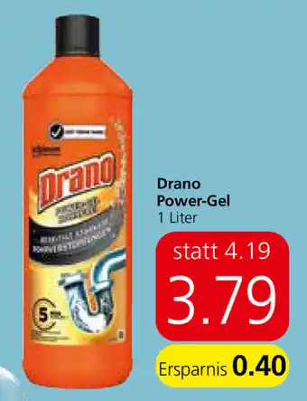 Spar Drano Power-Gel 1L Angebot