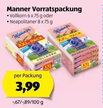 Hofer Manner Vorratspackung Angebot