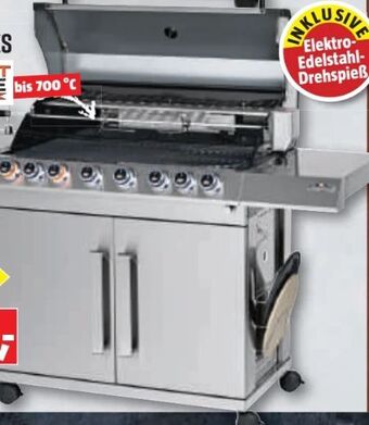 Bauhaus Gasgrill Cliff 655-II ES Angebot