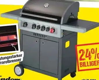 Maximarkt Gasgriller Boston Black 4IK Turbo Angebot