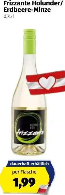 Hofer Frizzante Holunder/Erdbeere-Minze 0,75l Angebot