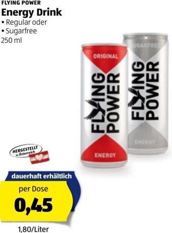 Hofer Energy Drink 250 ml Angebot
