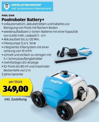 Hofer Poolroboter Battery+ Angebot