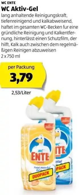 Hofer WC Aktiv-Gel 2 x 750 ml Angebot