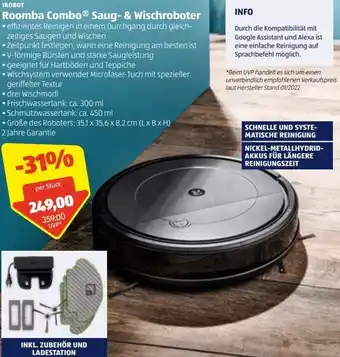 Hofer Roomba Combo Saug-& Wischroboter 300 ml Angebot