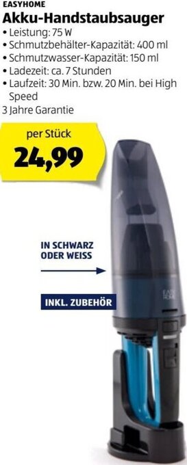 Hofer Akku-Handstaubsauger Angebot