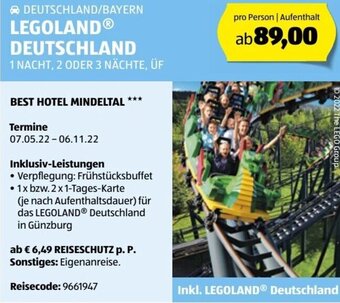 Hofer Legoland Deutschland Angebot