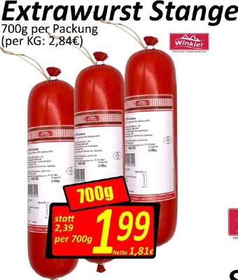 Wurstico Extrawurst Stange 700g Angebot