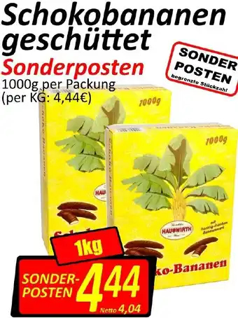 Wurstico Schokobananen Geschüttet 1000g Angebot