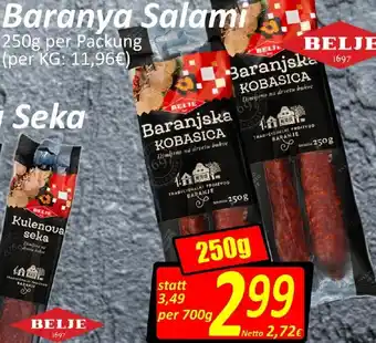 Wurstico Baranya Salami 250g Angebot