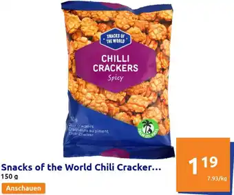 Action Snacks of The World Chili Cracker 150 g Angebot