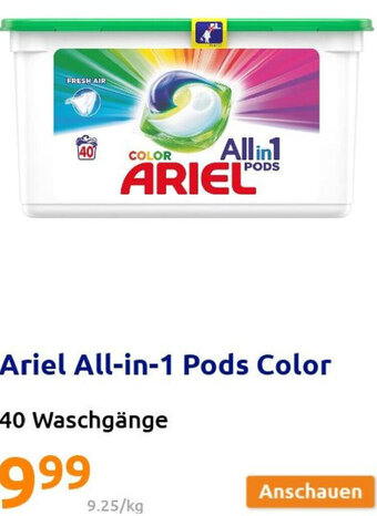 Action Ariel All-in-1 Pods Color Angebot