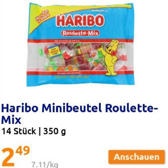 Action Haribo Minibeutel Roulette- Mix 350 g Angebot