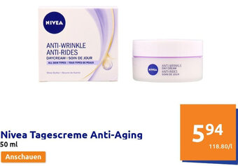 Action Nivea Tagescreme Anti-Aging 50 ml Angebot