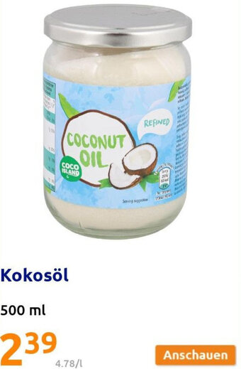 Action Kokosöl 500 ml Angebot