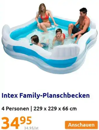 Action Intex Family-Planschbecken 229 x 229 x 66 cm Angebot