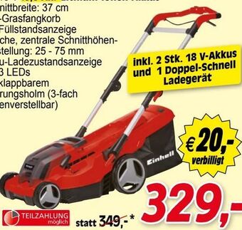 Zgonc Akku-Rasenmäher GE-CM 36-37 Li Angebot
