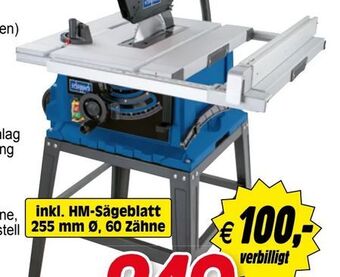 Zgonc Tischkreissäge HS105 Angebot