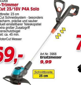 Zgonc Akku-Trimmer EasyCut 23-18V P4A Solo Angebot