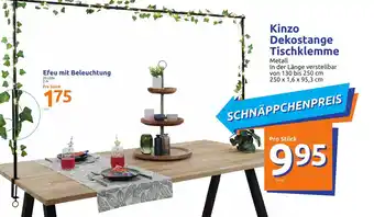 Action Kinzo Dekostange Tischklemme Angebot