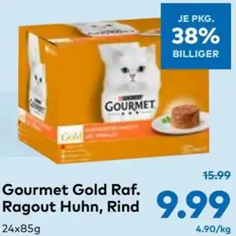 T&G Gourmet Gold Raf. Ragout Huhn, Rind 24x85g Angebot