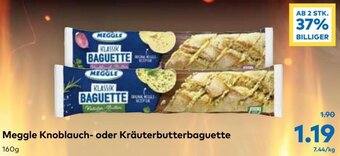 T&G Meggle Knoblauch-oder Kräuterbutterbaguette 160g Angebot