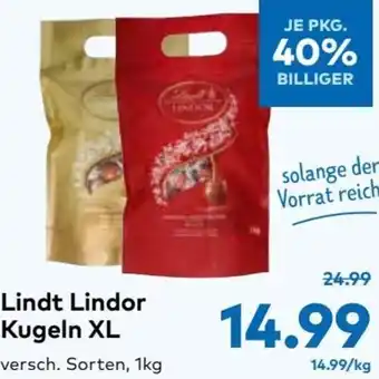 T&G Lindt Lindor Kugeln XL 1kg Angebot