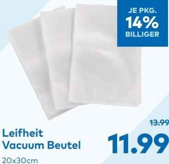 T&G Leifheit Vacuum Beutel 20x30cm Angebot