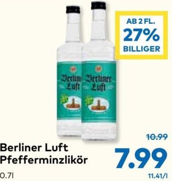 T&G Berliner Luft Pfefferminzlikör 0.7l Angebot