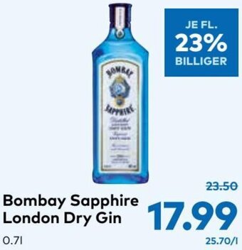 T&G Bombay Sapphire London Dry Gin 0.7l Angebot