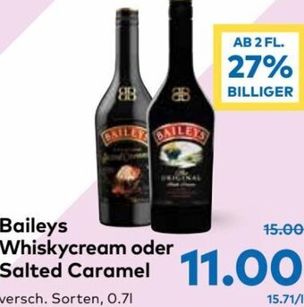 T&G Baileys Whiskycream oder Salted Caramel 0.7l Angebot