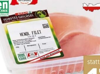 SPAR Gourmet Feinstes Geflügel Hendlfilet Angebot