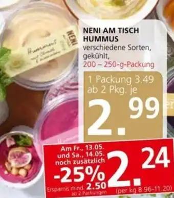 Spar Neni Am Tisch Hummus 200-250 g Angebot
