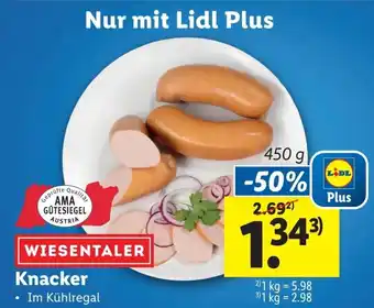 Lidl Knacker 450 g Angebot