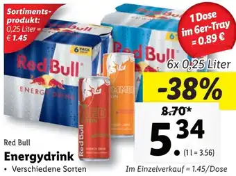 Lidl Energy Drink 6x 0,25 Liter Angebot