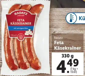 Lidl Feta Käsekrainer 330 g Angebot