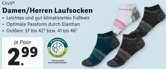 Lidl Damen/Herren Laufsocken Angebot