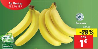 Lidl Bananen per kg Angebot