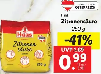 Lidl Zitronensäure 250 g Angebot