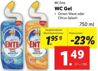Lidl WC Gel 750 ml Angebot