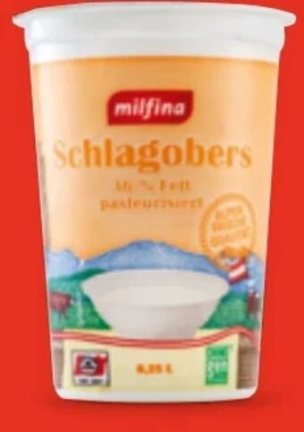 Hofer Schlagobers Angebot