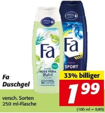 Nah&Frisch Fa Duschgel 250 ml Angebot