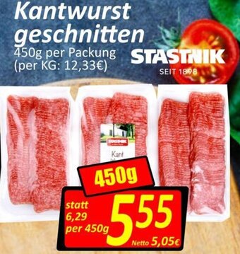 Wurstico Kantwurst Geschnitten 450 g Angebot